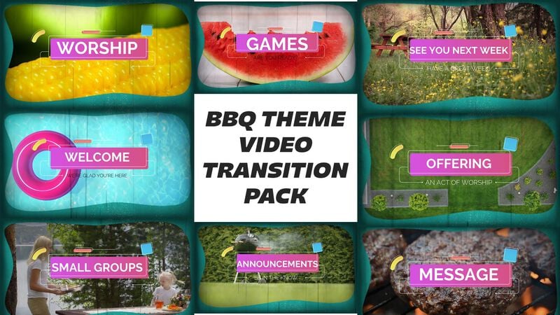 Summer BBQ Countdown and Transitional Video Pack